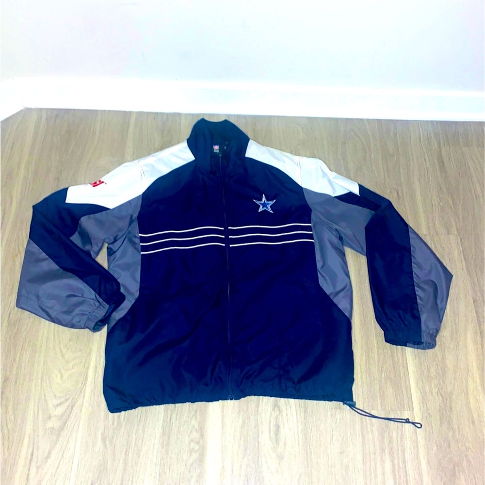 Dallas cow boy zip up windbreaker jacket
